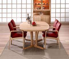 So what can be done to facilitate a full sized eating area when the desire is bigger than the place it's meant for? Fine Dining Room Tables Solid Wood Wharfside Danish Furniture