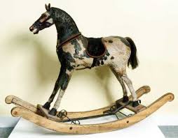 Beautiful Vintage Rocking Horse Wood Rocking Horse Antique Rocking Horse Rocking Horse