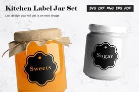 Prices start from only $2.99. Kitchen Label Jar Set Graphic By Abdie Creative Fabrica