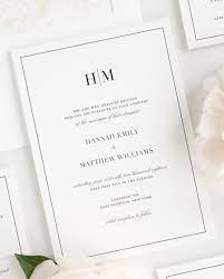 Glam Monogram Wedding Invitations Shine Wedding Invitations Wedding Invitation Ribbon Monogram Wedding Invitations