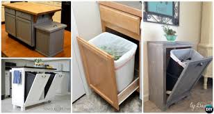Cut ½ plywood to the sizes needed for a shallow. Diy Trash Can Cabinet Projects Instructions