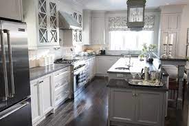 Kitchen light ideas should be planned properly. Dark Grey Kitchen Cabinets With Black Countertops Novocom Top