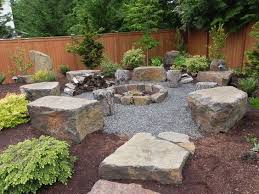 Snohomish Rock Firepit Sublime Garden Design Landscape Design Fire Pit Landscaping Fire Pit Backyard Backyard Fire