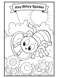 A few boxes of crayons and a variety of coloring and activity pages can help keep kids from getting restless while thanksgiving dinner is cooking. Nursery Rhymes Itsy Bitsy Spider Crayola Com