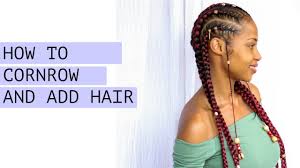 And with braids currently being our most coveted way to wear our hair this season, we decided to show to add a stylish touch, pull out a few tendrils to frame your face. How To Cornrow Add Hair Youtube
