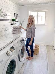 A Fresh And Clean Laundry Room With Namamat Spring Home Decor Spring Home Laundry Room