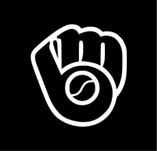 Milwaukee Brewers Old Ball In Glove Logo Vintage 1970 S 1980 S 1990 S White On Black And Brewer Logo Mlb Team Logos Milwaukee Brewers Baseball