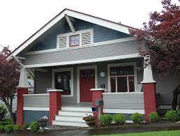 Sage Teal And Red Brick Bungalow Craftsman Exterior Colors Exterior Paint Colors For House Craftsman Exterior