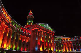 Merry Christmas From Denver Colorado Colorado City Holidays Around The World Christmas Pictures With Lights