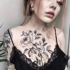 Floral Chest Chest Tattoos For Women Cool Chest Tattoos Chest Piece Tattoos