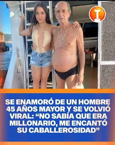 Viral: “No sabía que era MILLONARIO” 🫣. Laura una modelo de 25 años se  enamoró de un hombre de 70 años. La modelo cuenta que ella NO sabía que él  era MILLONARIO,
