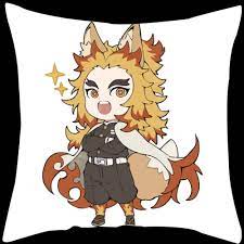 Demon Slayer - Kyojuro Rengoku Cushion Pillow - $24.99 - The Mad Shop