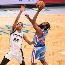 Click the answer to find similar crossword clues. Spurs Overcome By Nets Firepower In Harden S Return Pounding The Rock