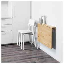 Table Murale A Rabat Bouleau 79x59 Cm Norbo Ikea Table Pliante Murale Table Murale Banquette Salle A Manger