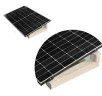 PV Solar Modul Aufständerung aus Beton / Modul Ständer für Freiflächen &  Flachdach