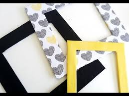 How to make a diy chalkboard photo frame. Diy Cardboard Frames Youtube