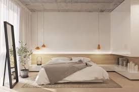 Chambre Moderne D Ambiance Zen Et Interieur Avec Deco Minimalisme White Bedroom Design Minimalist Bedroom Decor Apartment Interior