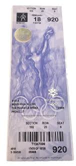 Salt Lake 2002 Event Olympics Tickets ...