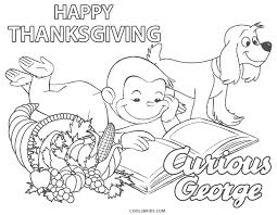 Curious george coloring pages for toddlers. Free Printable Curious George Coloring Pages For Kids