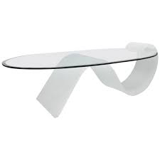 Get great deals on modern oval coffee table tables. Lucite And Oval Glass Mid Century Modern S Shaped Cantilever Coffee Table At 1stdibs