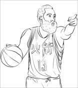 Nba basketball star james harden ball star student notebook. James Harden Coloring Page Coloring Pages Inspirational Bunny Coloring Pages Sports Coloring Pages
