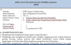 Rpp Ips Kelas 7 Dan 8 Smp Kurikulum 2013 Kompasiana Com