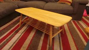 The coffee table can be used on its own to create a retro look, or to complement other ercol pieces. Retro Vintage Ercol Coffee Table In Beech And Elm With Magazine Rack Can Deliver Sumra