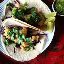 Easy vegan fish taco recipe (gluten free) (oktober 2020). Fish Tacos Med Tomatillosalsa Louisa Lorang