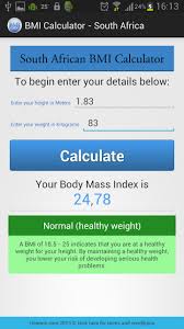 The bmi is meant to give you a general idea of what your weight should be for your height. Body Mass Index Calculator Kg For Android Apk Download