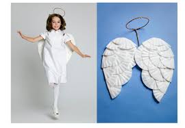 The black angel wings and halo are essential to this costume, but you. Diy Halloween Costumes