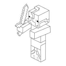 A dangerous zombie of minecraft. Zombie Pigmen Minecraft Coloring Page For Kids Free Minecraft Printable Coloring Pages Online For Kids Coloringpages101 Com Coloring Pages For Kids
