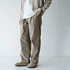 楽天市場】スティルバイハンド STILL BY HAND ワイドテーパード パンツ インボックスプリーツ 玉虫パンツ メンズ 2022春夏  PT08221 ワンタック スラックス【送料無料】0222 : Crouka／クローカ