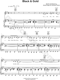 22,328 views, added to favorites 180 times. Sam Sparro Black Gold Sheet Music In E Minor Transposable Download Print Sku Mn0070612