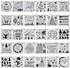 Luckily, our bow tie inlay template system makes cutting both key and mortise fast and foolproof. 30 Pack 6x6 Inch Christmas Stencils Painting And Drawing Stencil Template For Wood Slice Gift Card Floor Wall Tile Fabric Wood Burning Art Diy Reuseable Buy Online At Best Price In Uae