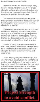Those who change the subject Project Strength To Avoid Conflict Predators Look For The Weakest Target They Look For Victims Not Challenges If You Project Strength Real Strength Not Some False Bravado Then There Is A Very