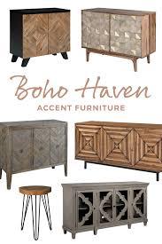 Accent Your Space With These Boho Inspired Consoles Cabinets And End Tables By Ashley Furniture Bohohaven Furniture Ashley Furniture Accent Furniture