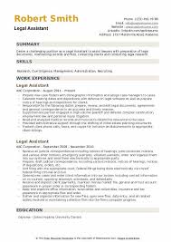 Legal Assistant Resume Samples Qwikresume
