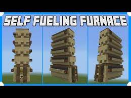 How To Build A Self Fueling Furnace Bamboo Farm Minecraft Bedrock Edition Youtube Bedrock Minecraft Furnace