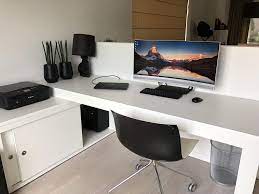 This gaming desk comes with multiple storage and ergonomic features and is very easy to assemble. R Battlestations A Subreddit For Reddit Users Battlestation Pictures Home Office Setup Office Setup Home