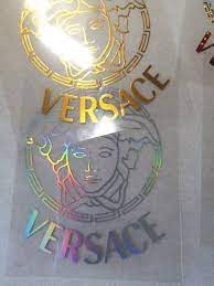 Versace Iron On Decal Medusa Head Heat Transfer Applique Diy Tshirt Appliques Gold Glitter Patch Iron On Decals T Shirt Diy Patch Logo