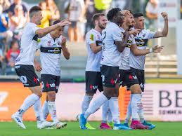 Pölten on jun 13, 2020. Fussball Scr Altach Schiesst St Polten Aus Dem Stadion Scr Altach Vol At