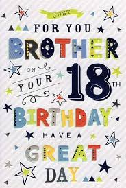 Happy bday to my special brother! Brother Happy 18th Birthday Card Blue Balloons Buy Online In Madagascar At Madagascar Desertcart Com Productid 49978097
