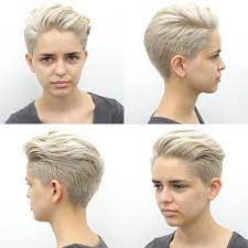 All Sizes Platinum Blonde Pixie With Long Top Fringe Styled In A Quiff Flickr Photo Shari Platinum Blonde Pixie Short Hair Styles Short Hair Styles Pixie
