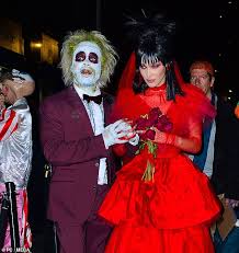 A couple of people said to us, 'do you. Bella Hadid And The Weeknd Dress As Lydia And Beetlejuice For Heidi Klum S Halloween Bash In Nyc Daily Mail Online