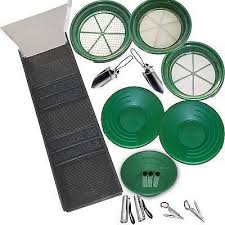 16 Piece Gold Pan Panning Kit Sluice Box Classifiers Https Www Amazon Com Dp B01egb1ij0 Ref Cm Sw R Pi Dp Gold Panning Kit Gold Gold Mining Equipment
