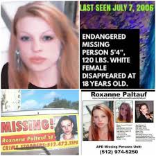 Missing Roxanne Elizabeth Paltauf