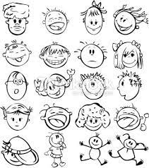 Add shoulders and a background. Silhouette Drawing Of Kid S Faces Cute Cartoon Faces Silhouette Drawing Cartoon Faces