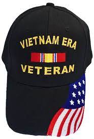 Vietnam Era Veteran Baseball Cap Black Military Hat Vet With American Flag Bill Veteran Hats Black Baseball Cap Vietnam Era Veterans