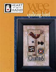 Storefront / cross stitch patterns by designer / heart in hand needleart page of 3 > >> sort by: Quilting Bird Wee One Cross Stitch Pattern Heart In Hand Fat Quarter Shop