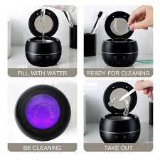 Black ultrasonic cleaner machine